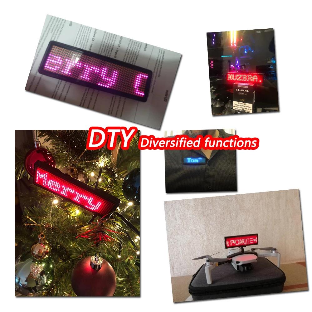 Scrolling Message Board Multi-language Digital LED Badge LED Display LED Name Tag LED Name Badge
