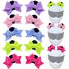 2Pcs Motorcycle Universal Helmet Cute Decoration Butterfly Knot Ears Gifts For Girl  Riding Sking Helmet Sticker Accessories
