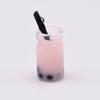 Milk Tea Bag Decoration Resin Drinks Pendants Hand-made Party Jewelry Accessories Necklace Chain Mobile Material