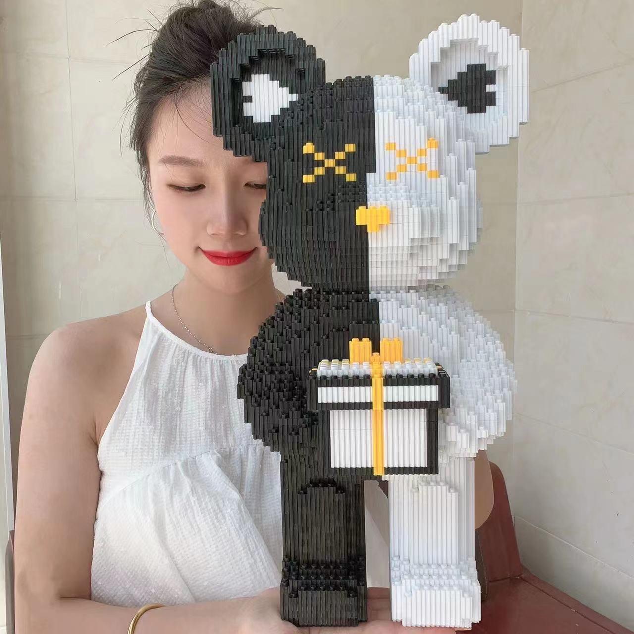 

1 УПАКОВКА большой строительный блок-медведь совместимый с Lego строительный блок гранулированная игрушка сборка мальчик подарок на день рождения