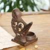 Garden Home Animal Cast Iron Crafts Ironwork Rooster Ox Candlestick European Style Retro Desktop Ornaments Candle Holder