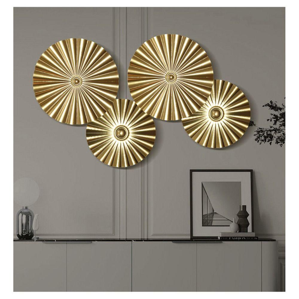 Gold Wall Ornament Iron Wrought Wall Pendants Modern Wall Hanging Decoration  Home Decoration