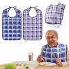 Nursing Aprons, Set of 2, Mealtime Aprons for Adults, Elderly Care Aprons, Waterproof, Stain-Resistant, Washable, Reusable, with Pockets,