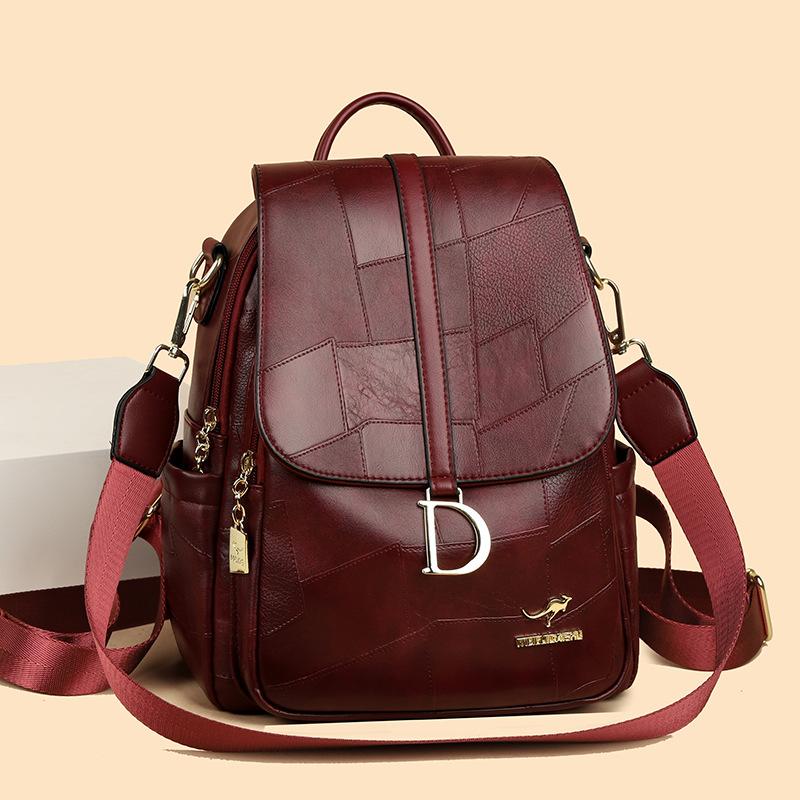 Simple and Fashionable Ladies' Backpack Versatile for Commuting, Large-capacity Single-shoulder Bag