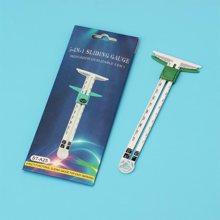 New sewing ruler, multi-functional drawing ruler, patchwork ruler, plastic five-in-one patchwork ruler, painting tool ST-A25 As shown in the picture