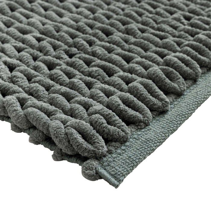 Tapis de bain - EDEN - Arielle - Chenille effet relief - 50 x 80 cm - Terracotta