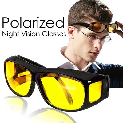 New 1pc Night Vision Sunglasses Anti Glare Yellow Tinted Driving Glasses Pilot
