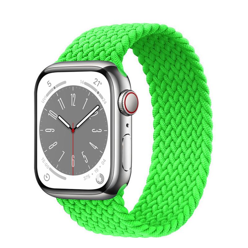 Strap For Apple Watch Band 44mm 40mm 45mm 41mm 49mm 38mm 42mm Elastic Braided Solo Loop Bracelet Iwatch Series 7 Se 3 6 8 Ultra