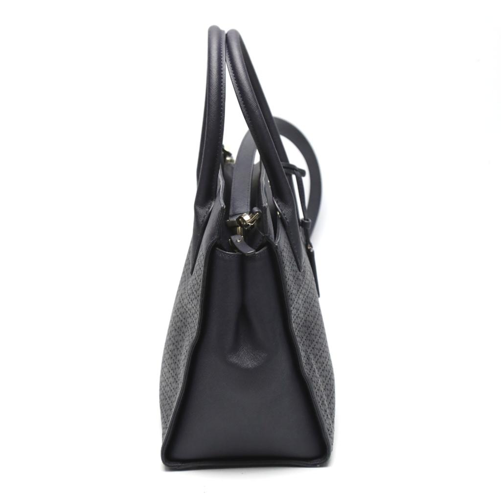 Kate Spade 2WAY Handbag Shoulder Bag Leather Navy Women Used