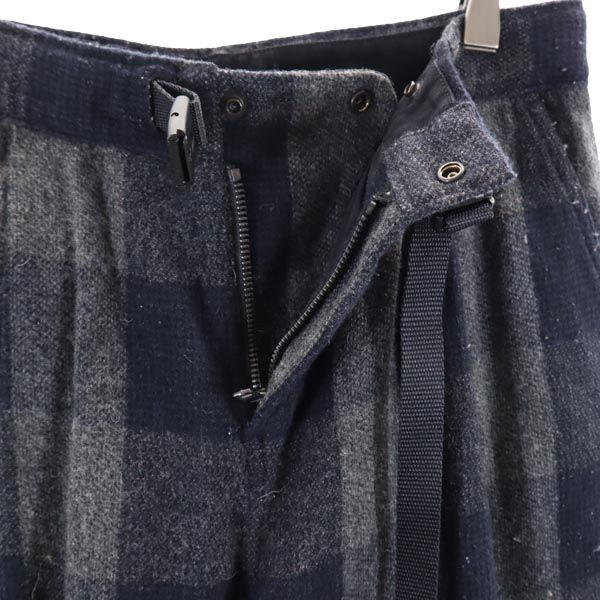 The North Face NT5867N Wool Blend Check Outdoor Pants WM Gray Women Used