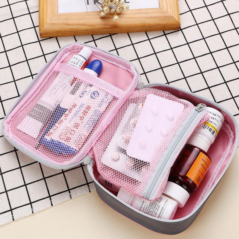 Heart-Shaped Korean Travel First Aid Kit and Medicine Storage Bag