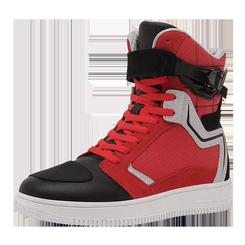 

Мотоциклетная обувь Мотоциклетная обувь Мужская обувь для верховой езды Всесезонные внедорожные мотоциклетные ботинки Гоночные ботинки Всесезонное туристическое снаряжение для мотоциклистов 44 красный/чёрный