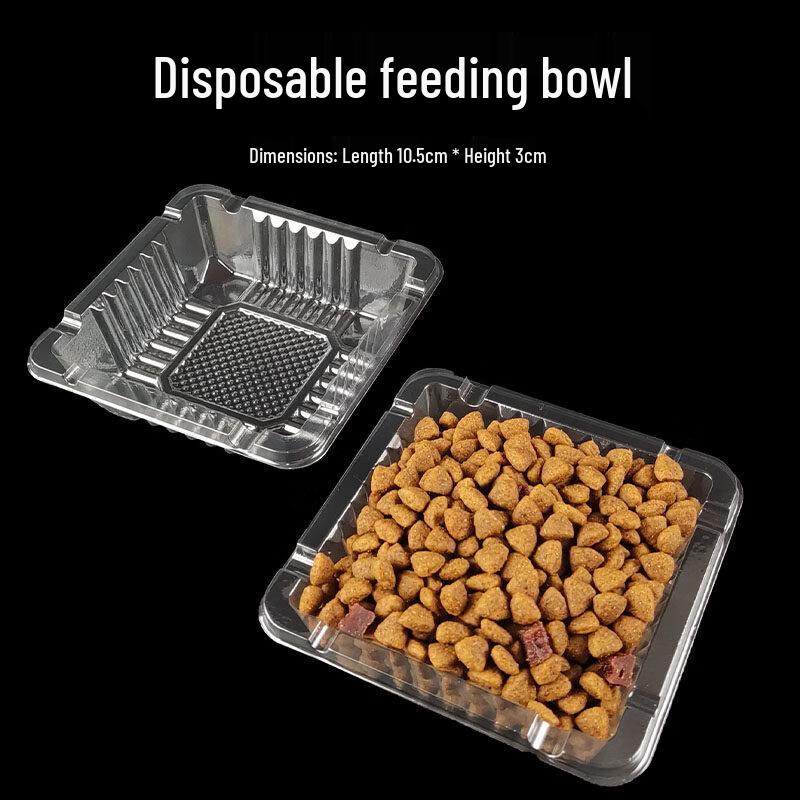 Одноразовая пластиковая миска для кошек ZISIZ