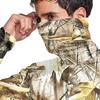 Men's Casual Leaf Camouflage Print Hooded Long Sleeve Sun Protection Jacket Lightweight Breathable Outdoor Sportswear