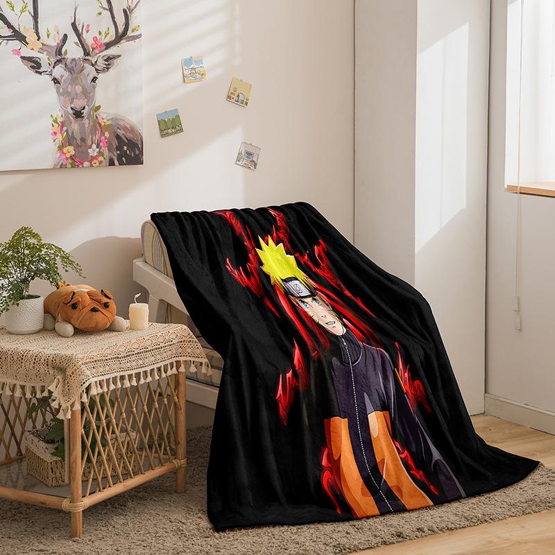 Naruto series flannel blanket 2D printing sofa blanket thickened blanket