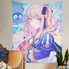 Akiyama Mizuki Hängendes Böhmisches Wandteppich Hängendes Tarot Hippie Wandteppiche Studentenwohnheim Japanischer Wandteppich
