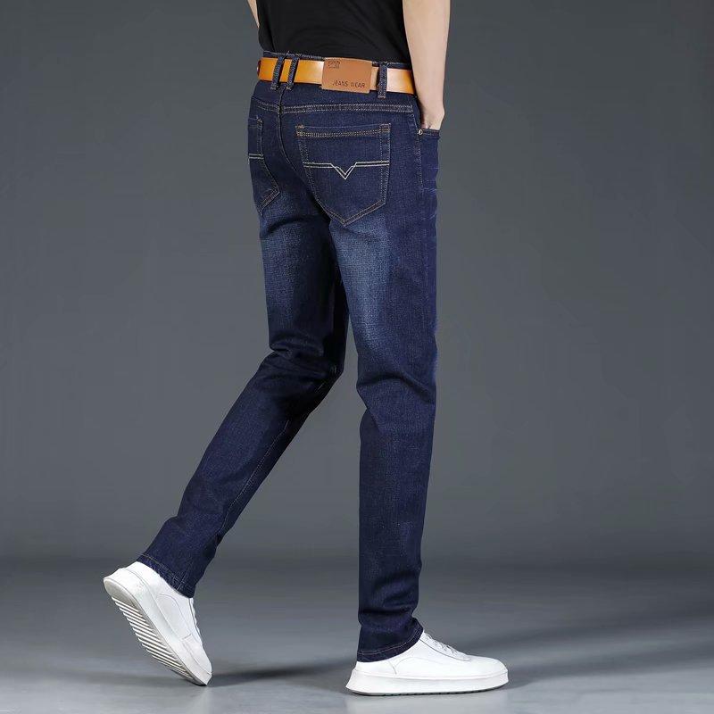 Spring And Summer Men Jeans Straight Loose Fit Youth Fashion Casual Slim-Fit Durable Man Pants