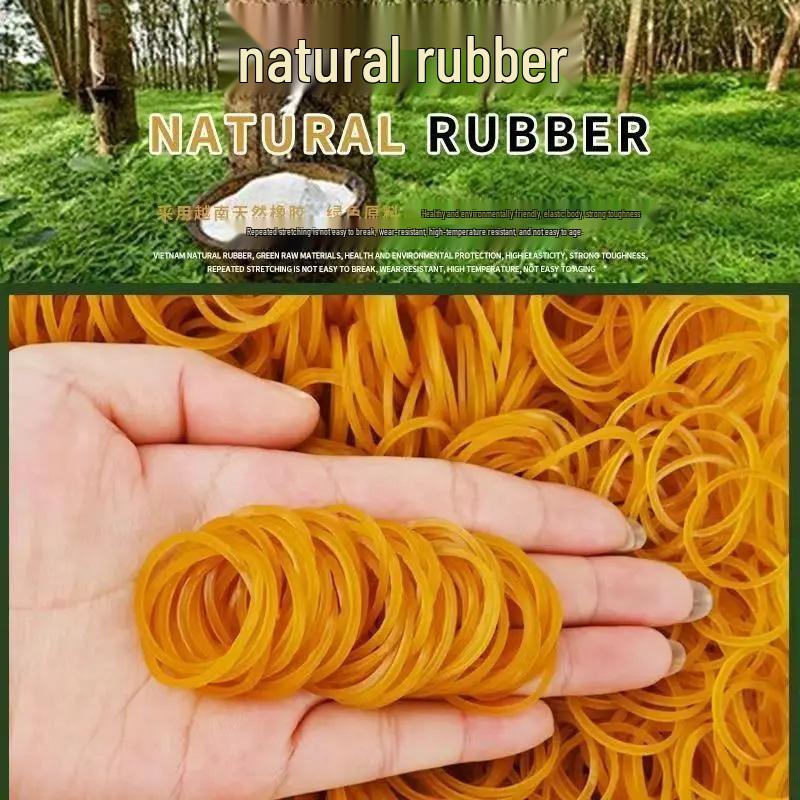 High Elasticity Durable Yellow Cowhide Rubber Bands for Packaging