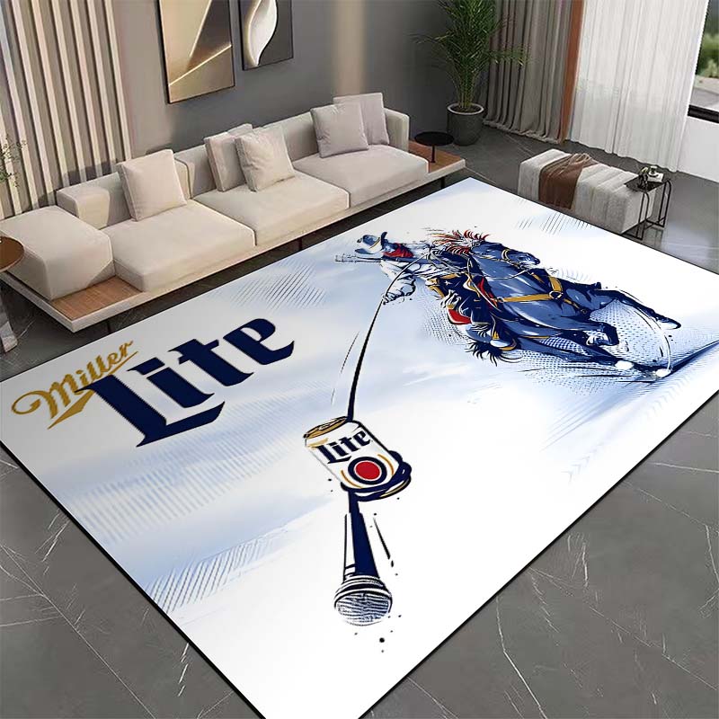 15 Size Genuine Draft M-Miller Pattern Rug Bedroom Living Room Bathroom Mat Creative Door Mat Area Rug Beer Bar Decor Carpets