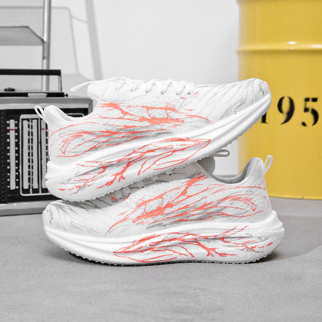 Fashion Sports Men's Women Running Shoes Marathon Breathable Rebound Air-cushion Sneakers Couple Wear-resistant Basketball Trainers36-44