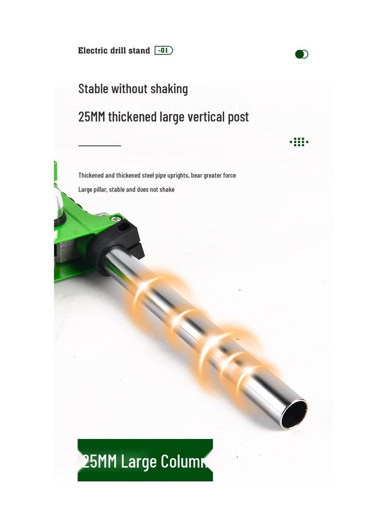 Multi-Functional Rotary Drill Stand Converts to Mini Bench Drill and Hole Punch Press