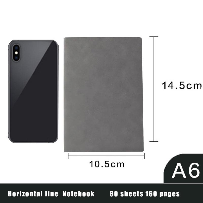 A6 Zesílené poznámky Business Pu zápisník Ovčí kůže 160 stran Linkovaný zápisník