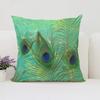 Peacock Feathers Cushion Cover 50X50Cm Decorative Pillowcase Decor 40X40 45X45 Cushions Covers For Bed Pillows Pilow Cases Sofa