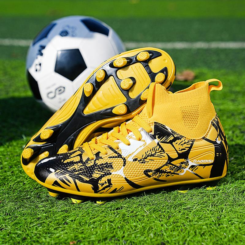 

Футбольные бутсы для детей, мужские и женские, высокие, спортивная обувь, нескользящая, для тренировок, для учеников начальной школы. 46