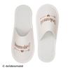 Fashion Bride Bridesmaid Slippers,Wedding Party Disposable Slippers Bridal Party Slippers Set, Lightweight Cozy Soft Sole Flats