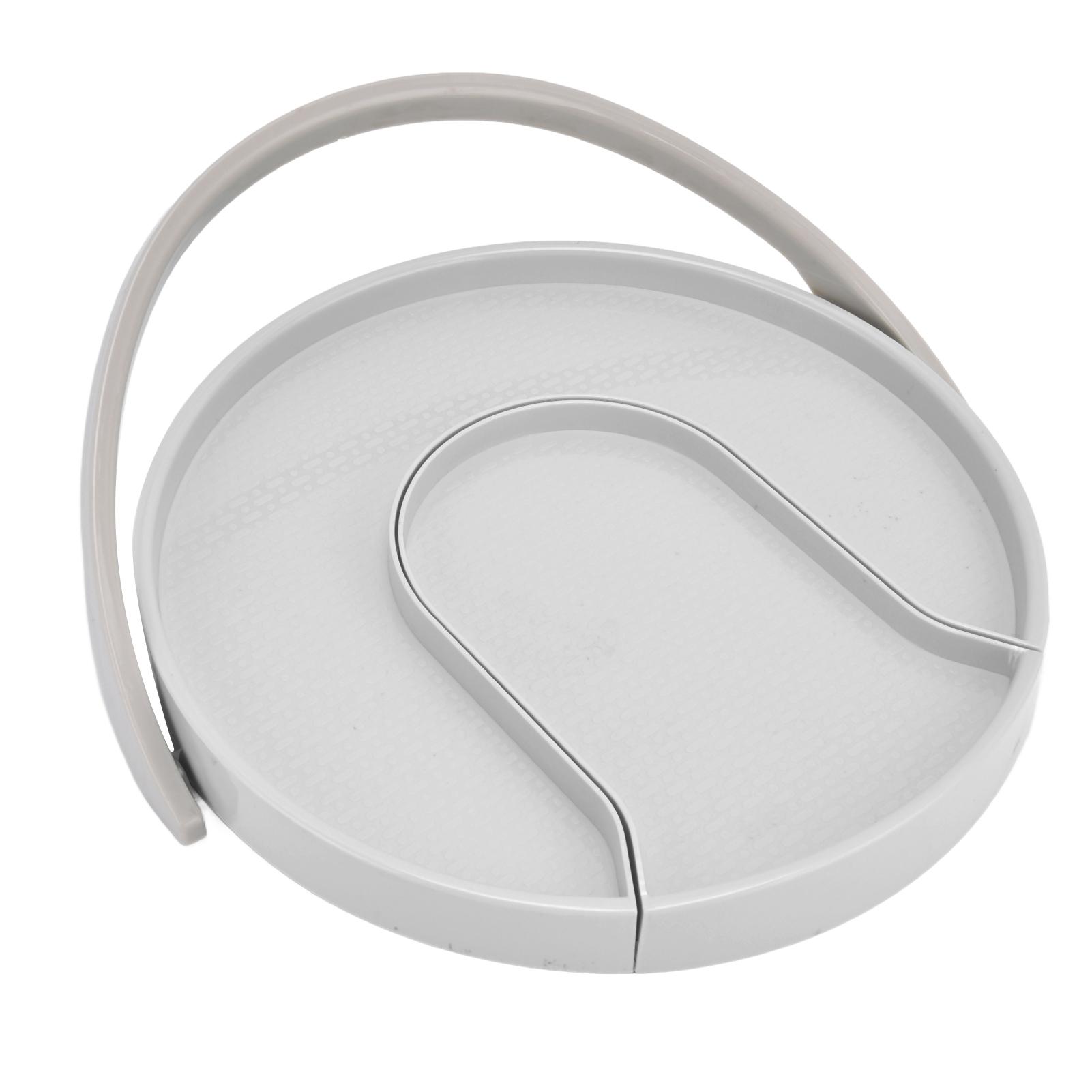 

Kitchen Storage Turntable Non Skid Kitchen Spice Beverage Pull Out Organizer Rack for Kitchen Cabinets Pantry белый