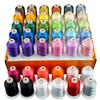 New Brothread 42 Spool 1000M 50 Polyester Embroidery Thread Set for Sewing Machines Suitable for Professionals and Beginners (1100Y) No. -