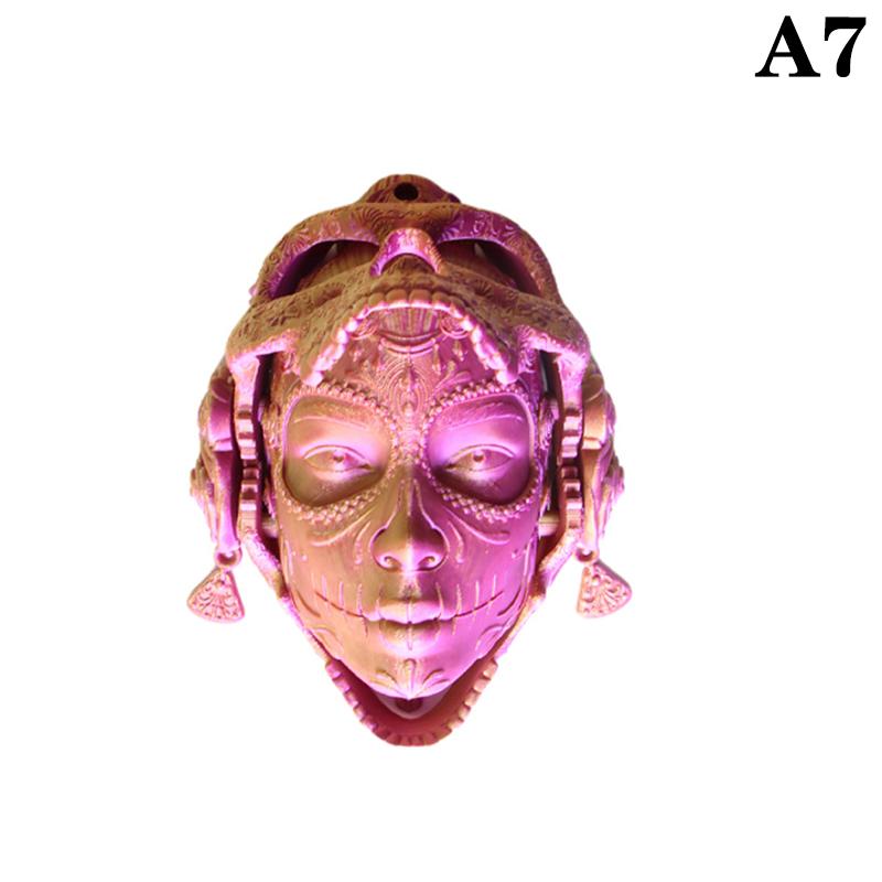 3D Printed Skull Head Mechanical Mask Model Statue, Wall-Mounted Gothic Skull Mask Decoration, Prank Model, Stress Relief Toy