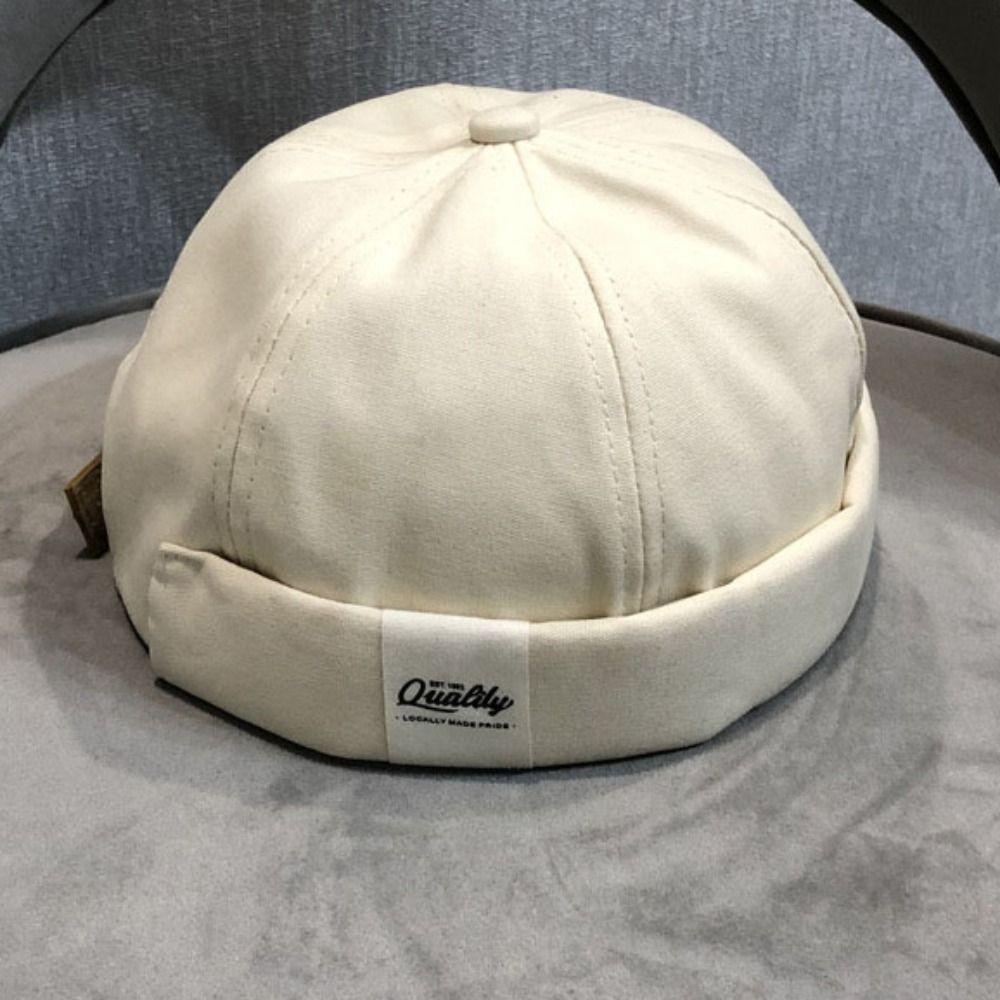 Hip Hop Dome Melon Caps Vintage Casual Melon Caps Fashion Brimless Skullies Cap  Streetwear