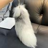 Extra Long Faux Keyring Ornament Animal Tail Keychain Plush Animal Tail Charm Pendant for Bags Wallets Keys