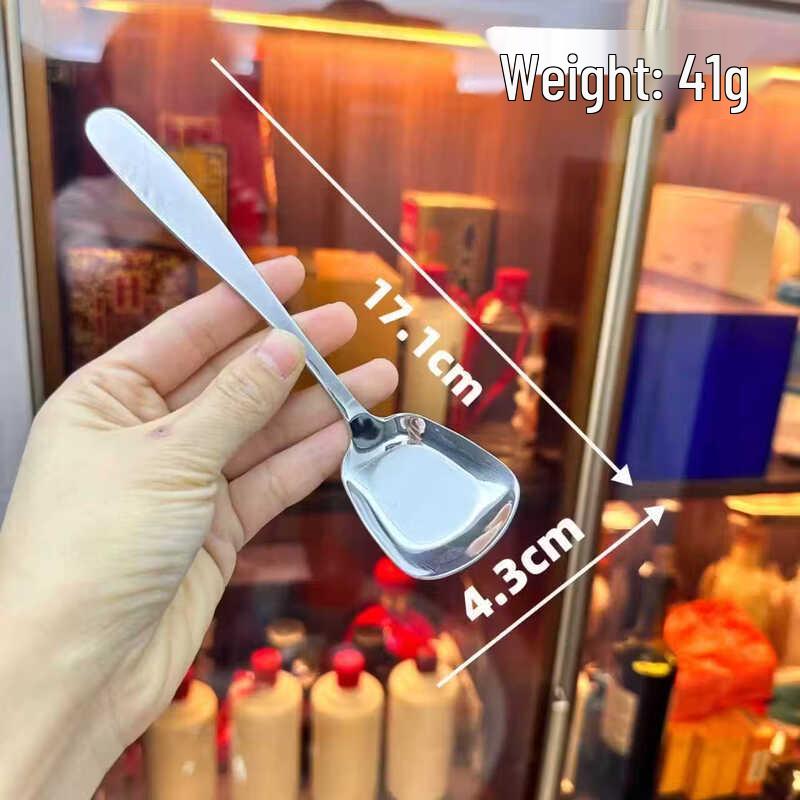Korean Style Stainless Steel Long-Handle Serving Spoon and Utensil Series