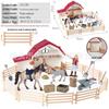 Detachable Thatched Farmhouse Animal Model Playset for Kids