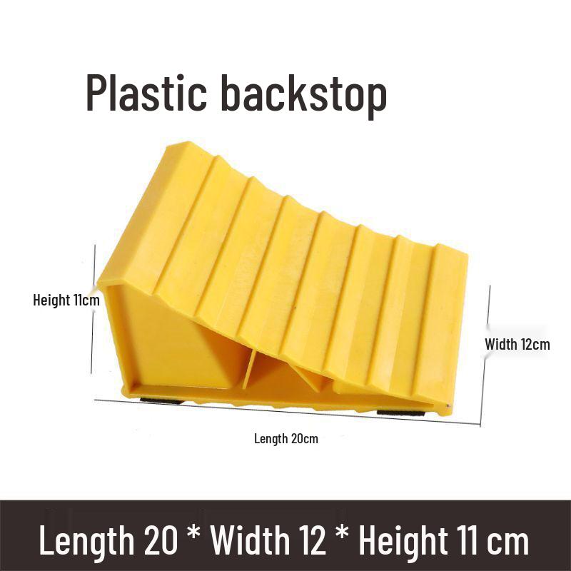 Anti-Slip Rubber Triangle Wheel Chock for Cars & Trucks - Prevents Rollbacks