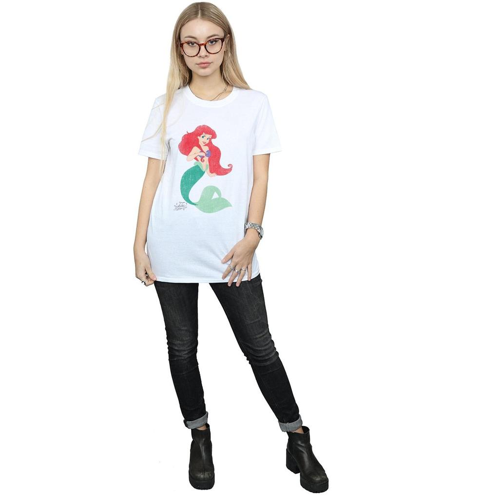 The Little Mermaid Womens/Ladies Ariel Cotton Boyfriend T-Shirt