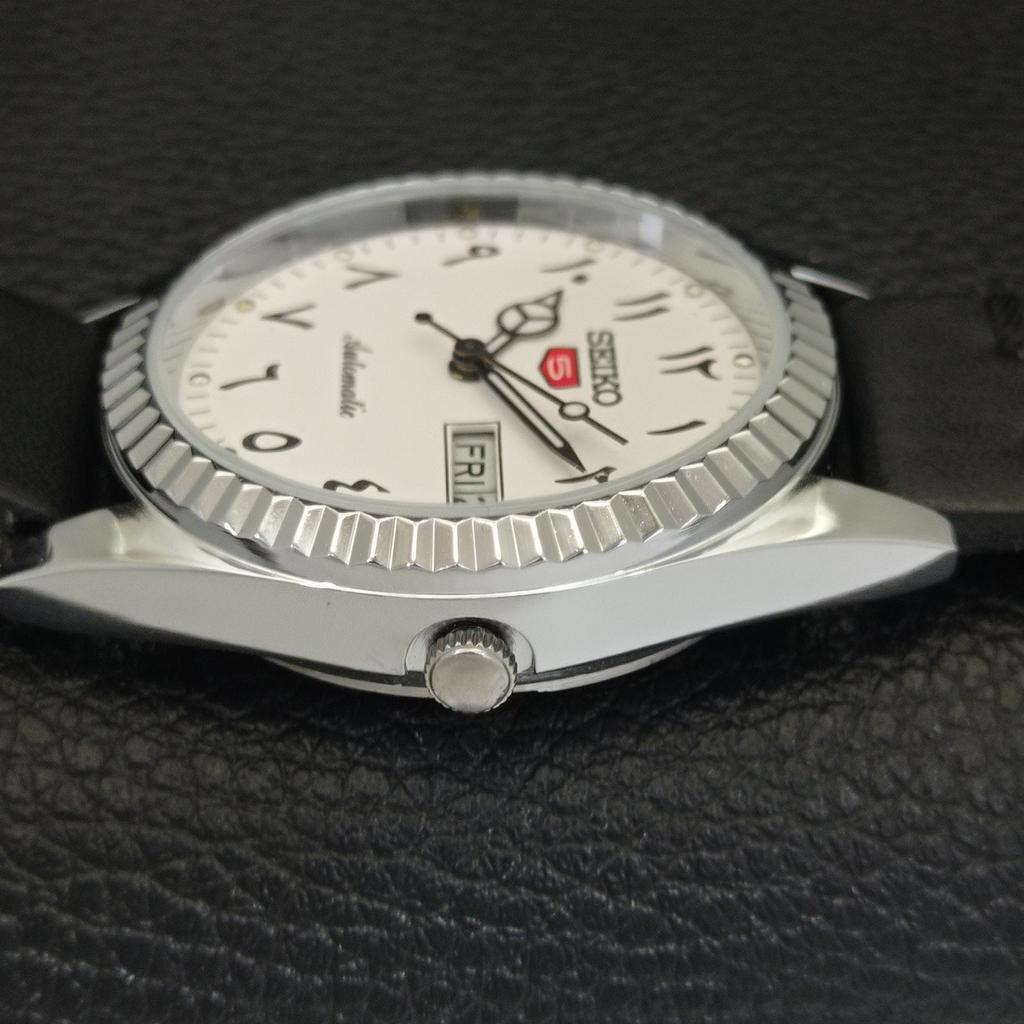 REFURBISHED SEIKO 5 AUTOMATIC 6309A VINTAGE JAPAN MENS ARABIC WATCH a441519-a