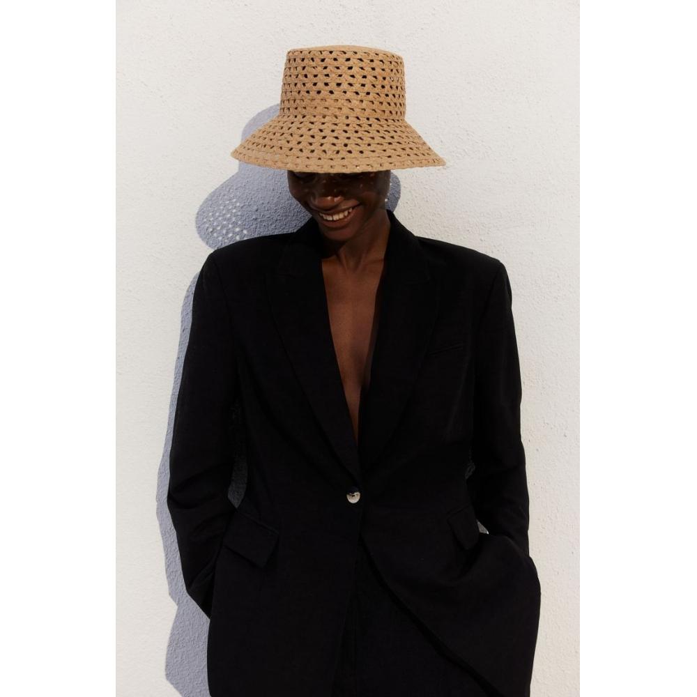 

Соломенная шляпа HM бежевая