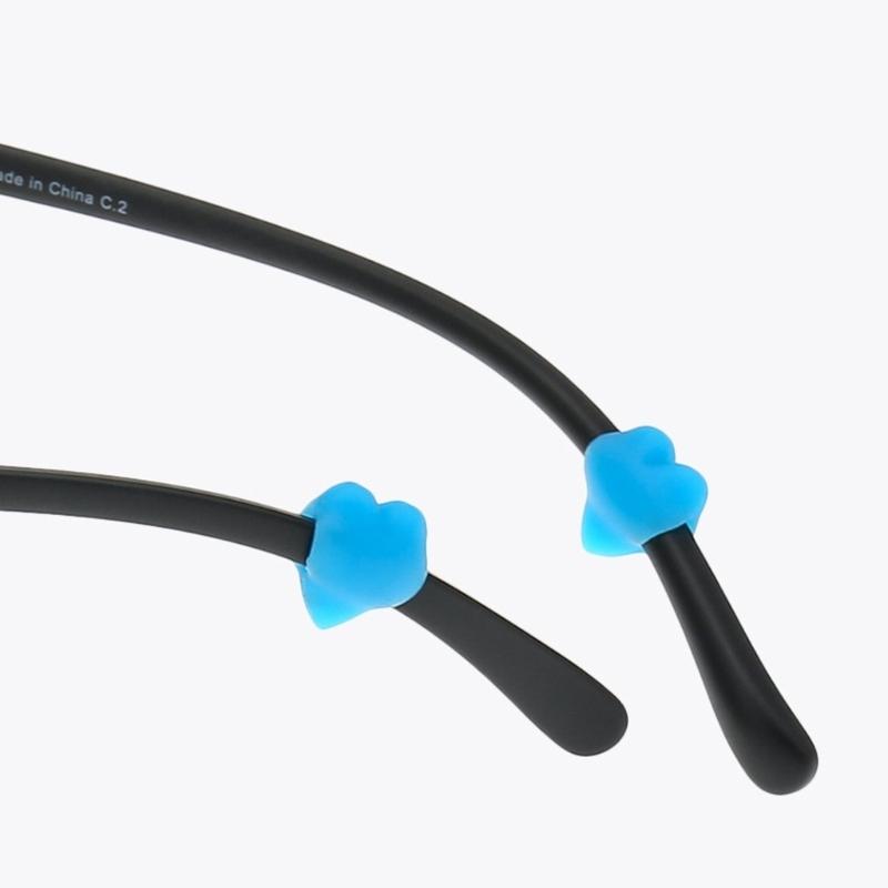 10 Pairs Adorable Heart Shaped Glasses AntiSlip Covers Silicone Eyeglasses Ear Grips for Fashionable Eyewear