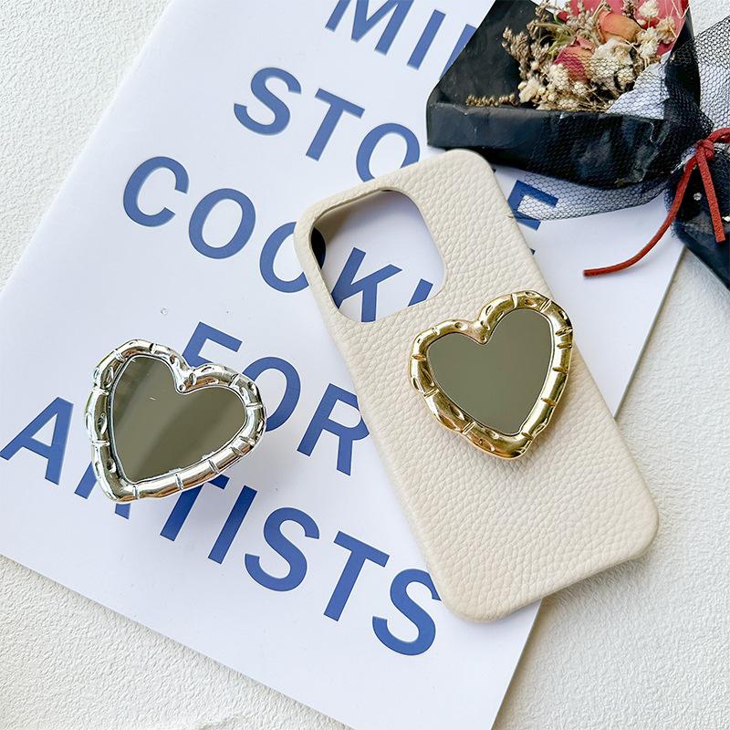 Electroplated Metal Lines, Love Mobile Phone, Airbag Bracket, Mirror Sticker, Portable Makeup Mirror, Portable For Watching Dramas