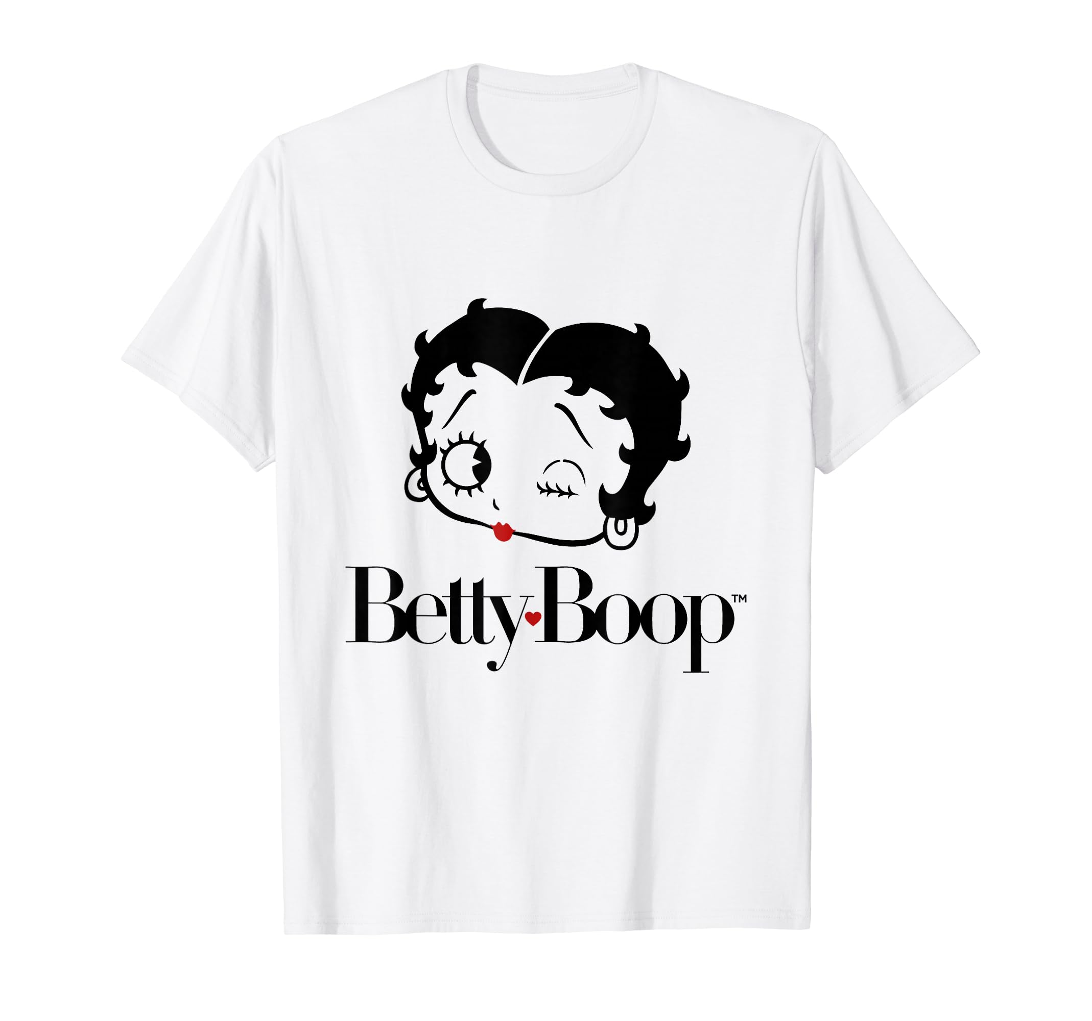 Футболка Betty Boop Красное Сердце Подмигивание