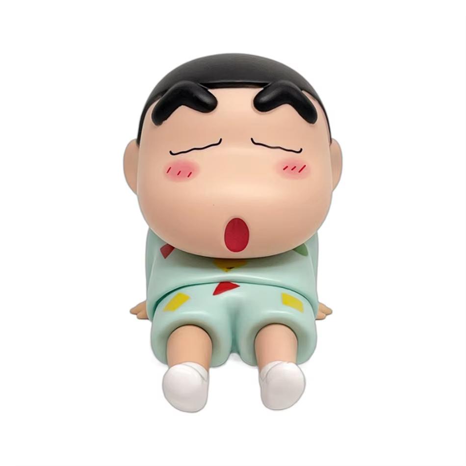 Kawaii Crayon Shin-Chan Phone Holder Desktop Ornaments Anime Figure Phone Support Mini Gk Collection Decoration Toys Girls Gifts
