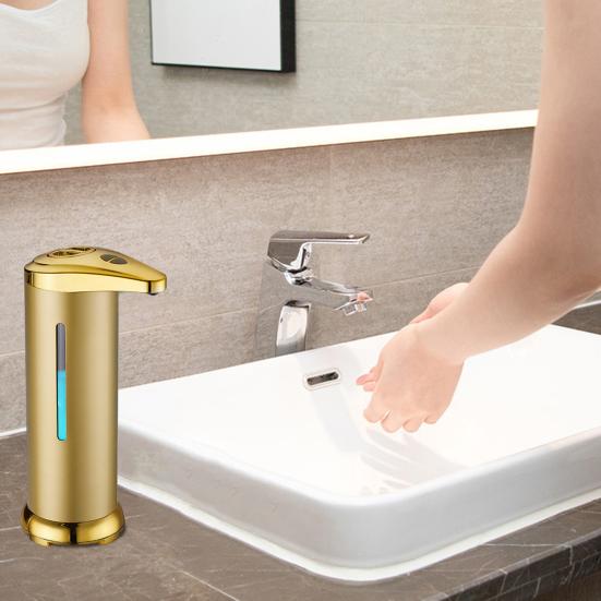 Automatischer Seifenspender 285ML Berührungsloser Sensor Spülmittelbehälter Wasserdicht Einstellbare Menge Küche