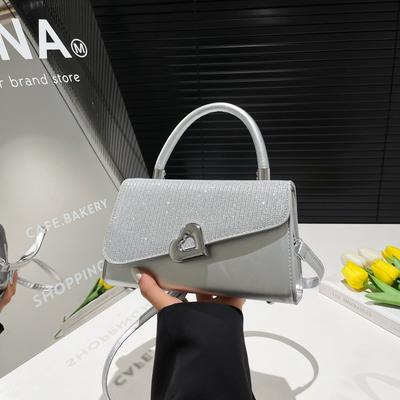 Pailletten-Handtasche Damentasche 2025 Frühling und Sommer neue Mode hoher Wert kleines frisches Temperament kleine quadratische Tasche