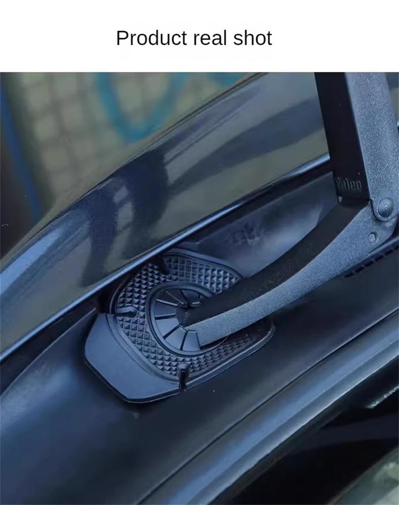 2Pcs Universal Car Windshield Wiper Arm Hole Protective Cover Silicone Wiper Bottom Prevent Debris Leaf Falling Dustproof Pad