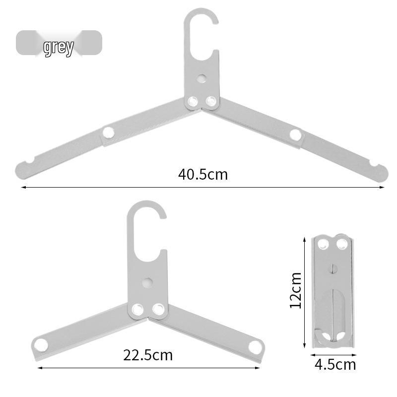 Portable Aluminum Multi-functional Non-slip Folding Travel Hanger