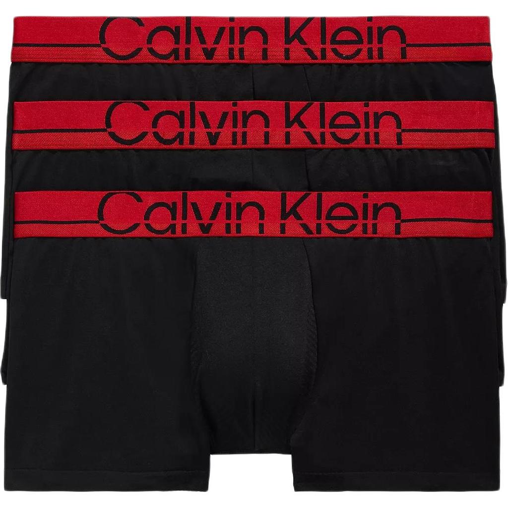 Calvin Klein Low Rise Soft Comfortable Logo Boxer Briefs 3 Pack Men underwear Black NB3700-002