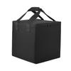 Record Holder Bag for 12Inch Records, Black Storage Bag with Top Opening, Carry Handles with Padded Grip and Foldable Design for Home Storage